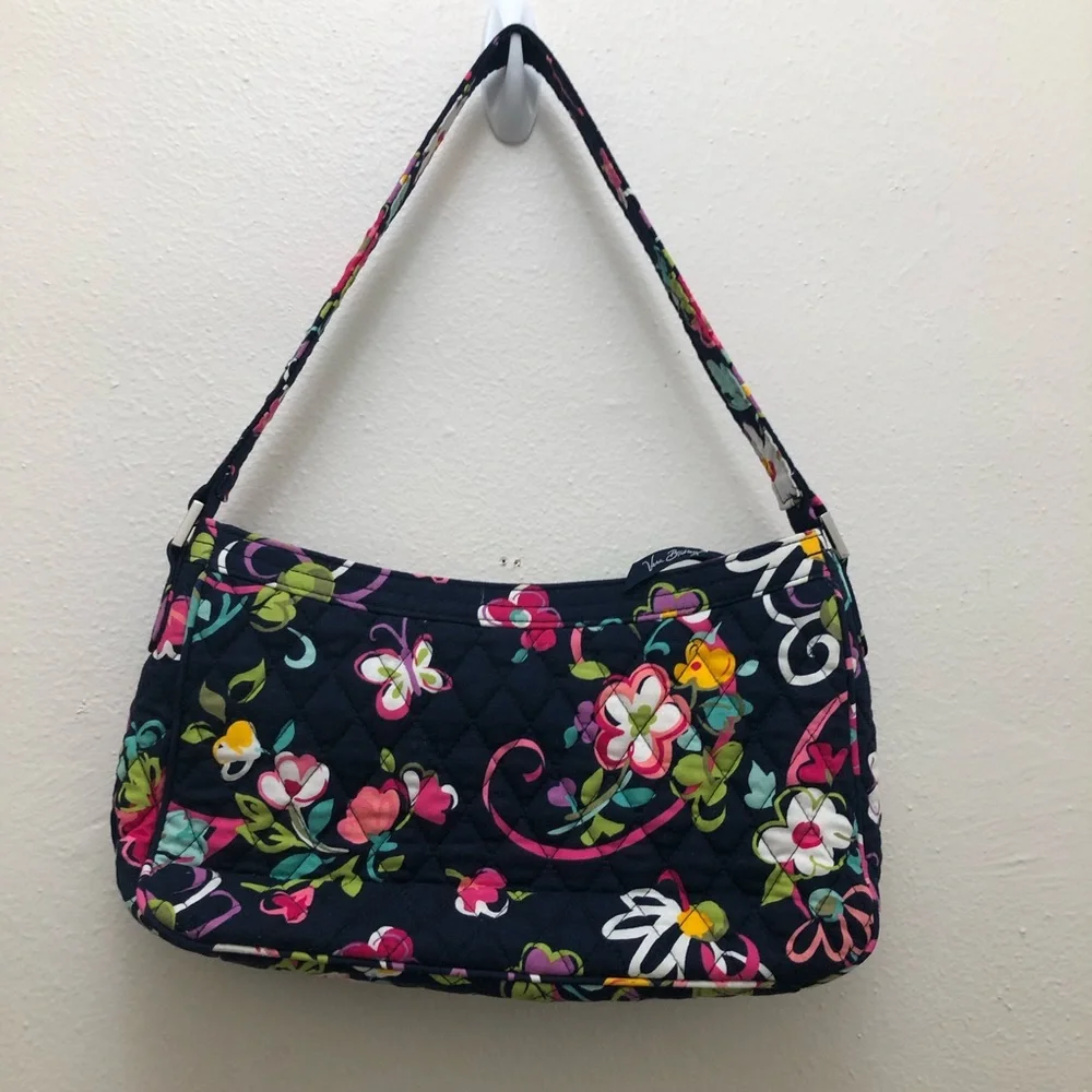 Vera Bradley Small Shoulder Purse Top Zipper Closure - Picture 9 of 9